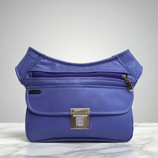 BioCuir Classic Black &amp; Silver BioCuir® Natural Leather Exclusive Piece No. 6678