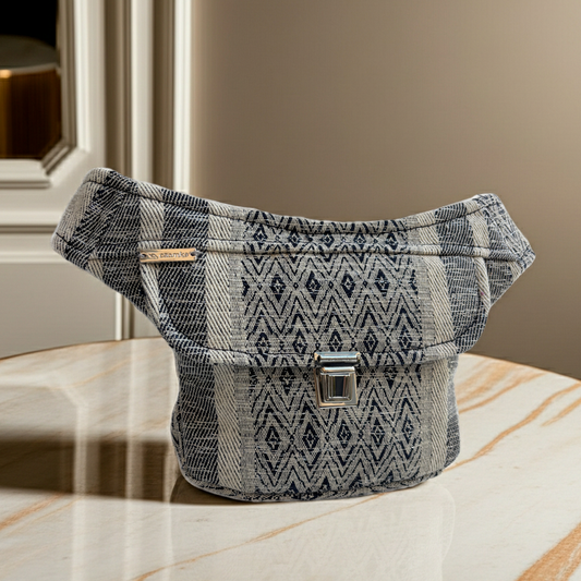 Riñonera Mini "Special Elegant India" + Bolsillo trasero extra · Pieza Única Núm. 18419