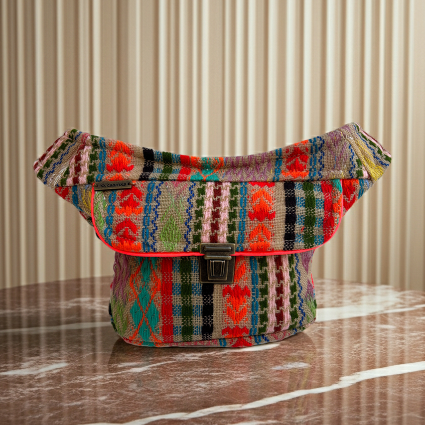 Riñonera Mini "Special Etnical India" + Bolsillo trasero extra · Pieza Única Núm. 18413