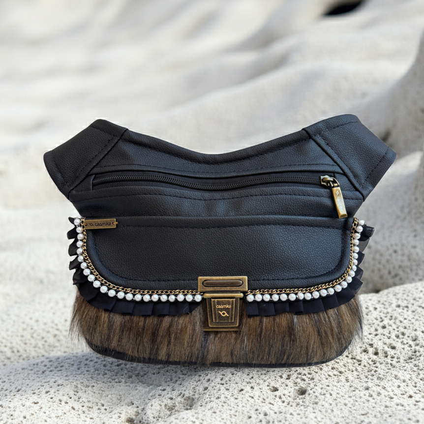 Riñonera "Súper Elegant Luxury Soft Feline Top" · Polipiel · Pieza Única Núm. 18277