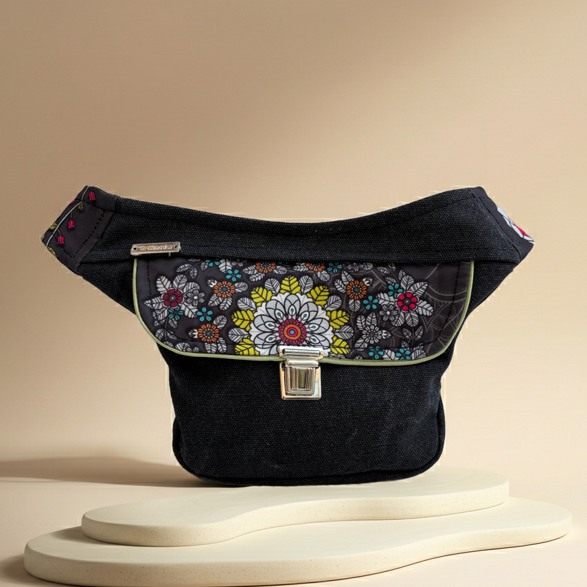 Riñonera Mini "Special Mandalas" + Bolsillo trasero extra · Pieza Única Núm. 18543