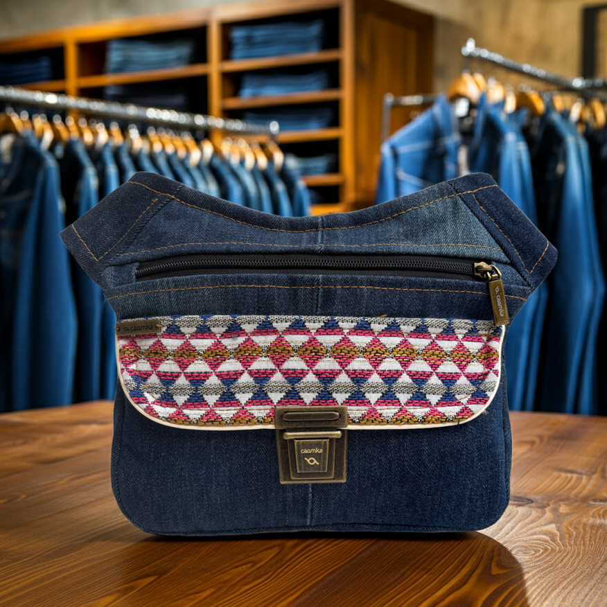 Riñonera ♻️ Jeans Recycled ♻️ · Pieza Única Núm. 18052