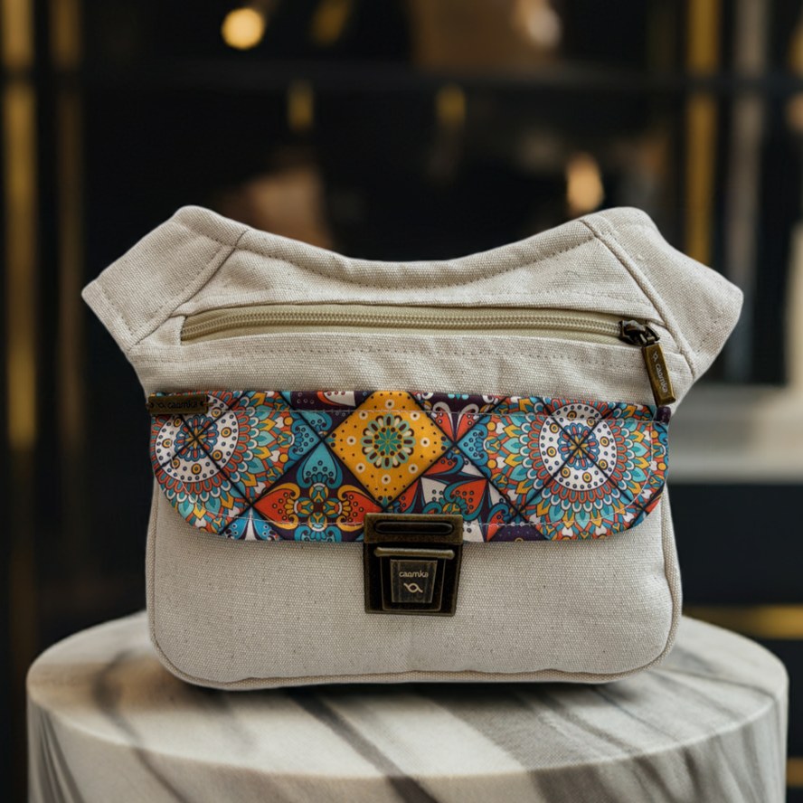 Riñonera "Special Mandalas Color Top" + Bolsillo trasero · Pieza Única Núm. 17457
