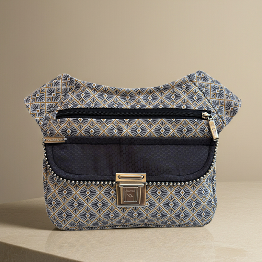 Riñonera "Special Japanese Waves" + Bolsillo trasero · Impermeable · Pieza Única Núm. 18321