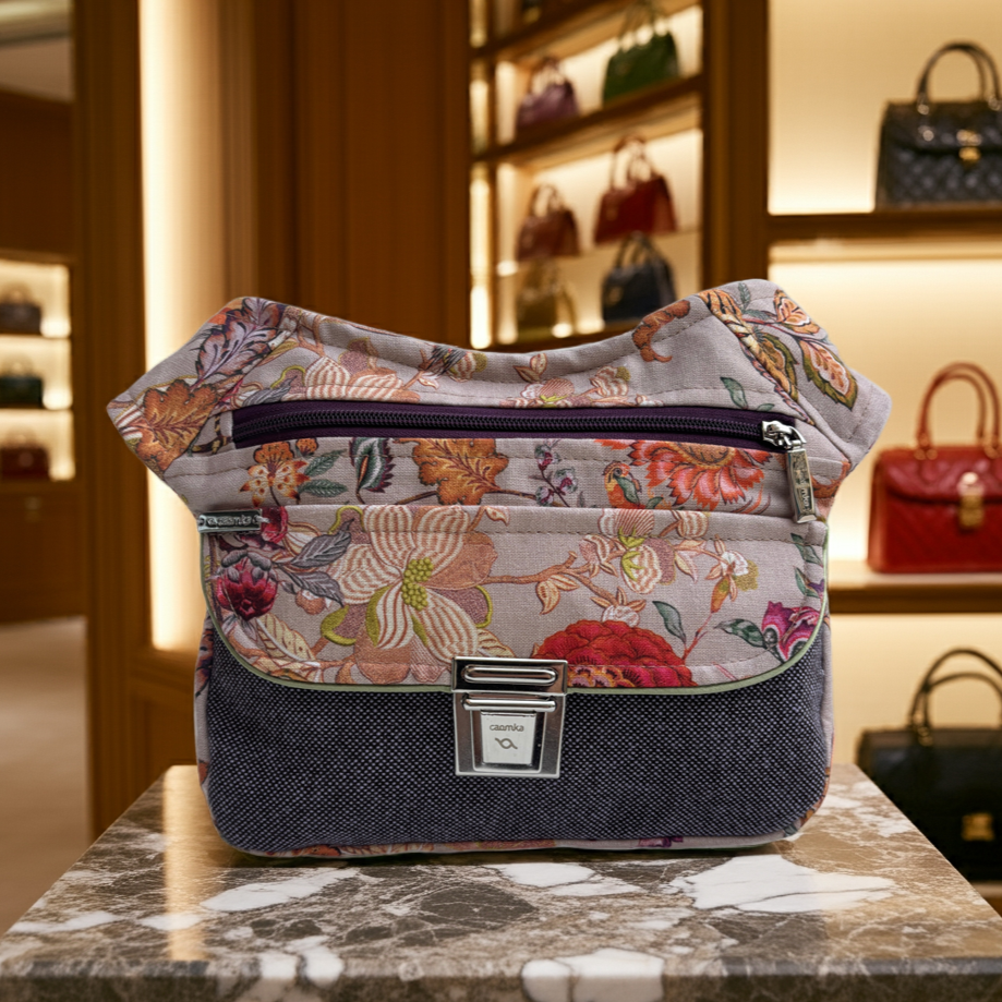 Riñonera "Special Elegant Flowers" + Bolsillo trasero · Pieza Exclusiva Núm. 17716
