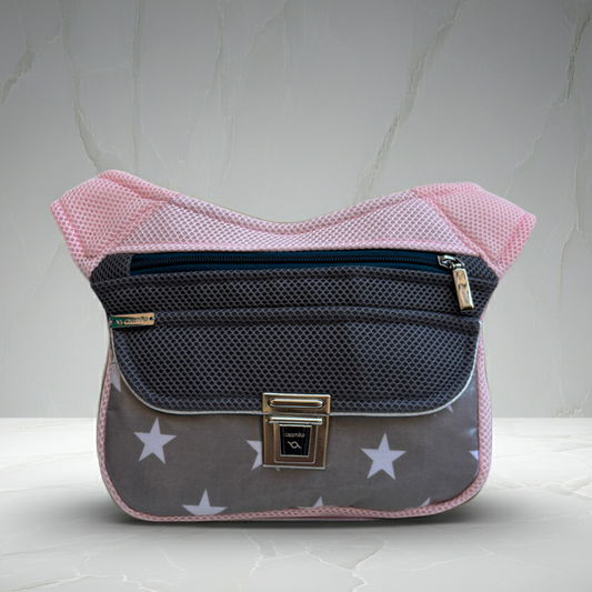 Riñonera "Soft Pink & Stars 3D Top" · Pieza Única Núm. 18735