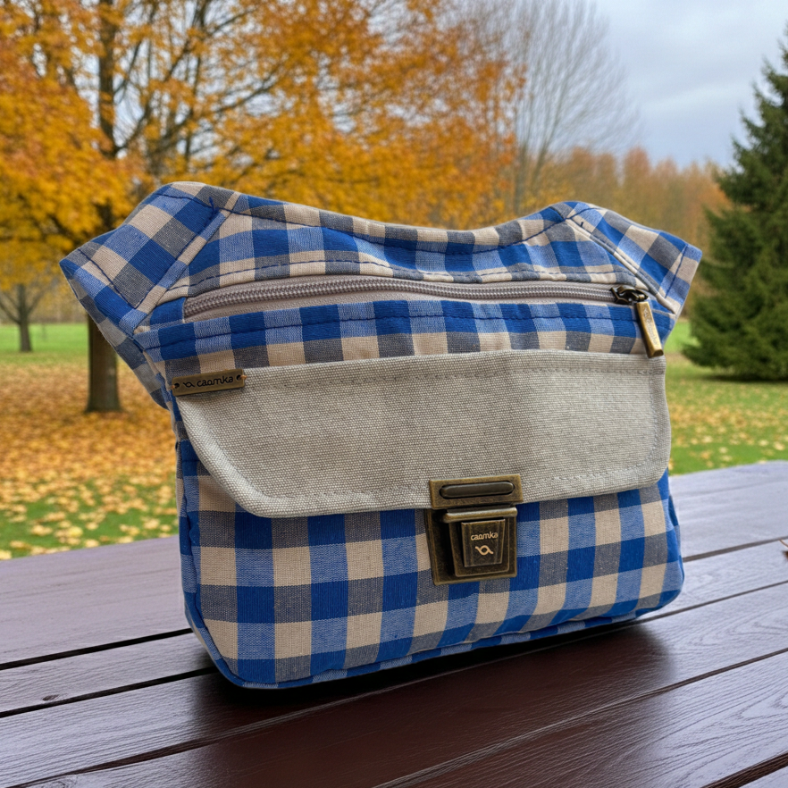 Riñonera "Special Vichy Blue Top" · Pieza Única Núm. 18121