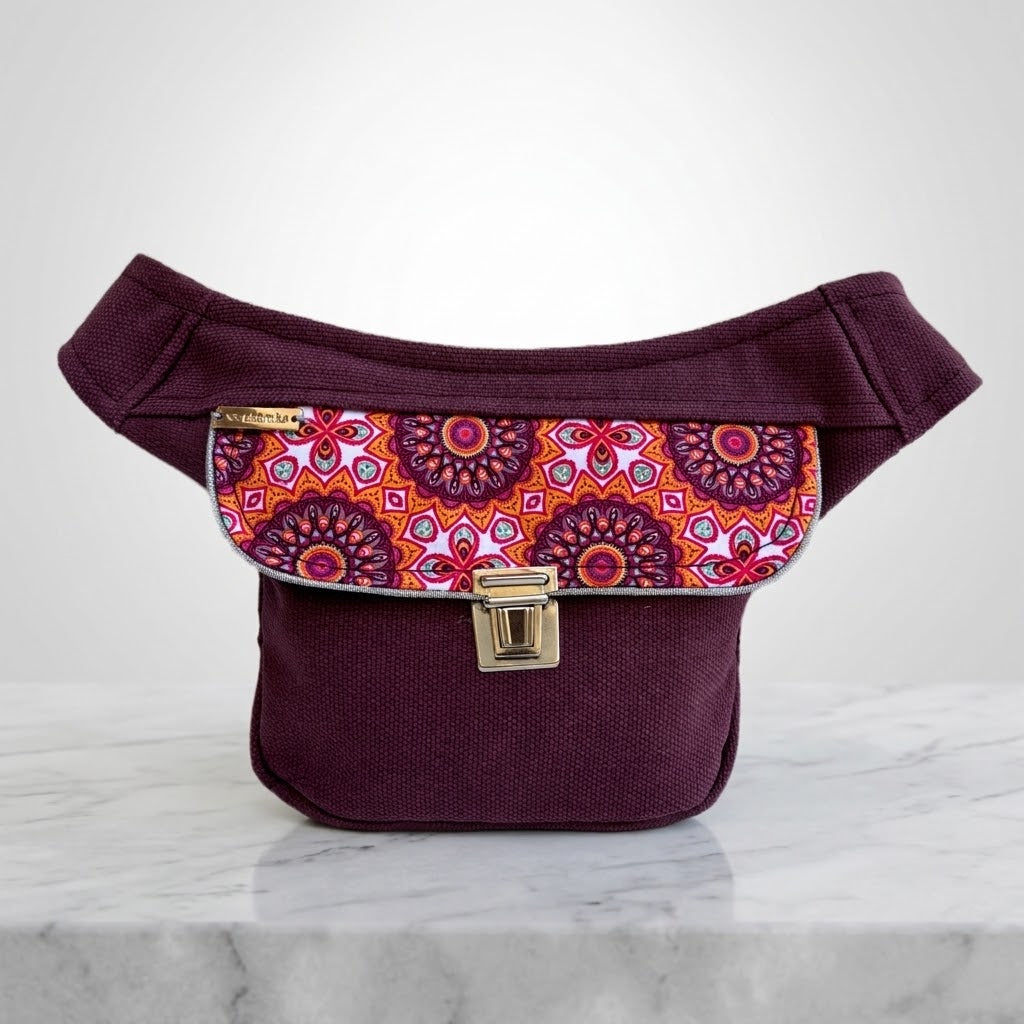 Riñonera Mini "Special Mandalas Top" + Bolsillo trasero extra · Pieza Única Núm. 19595