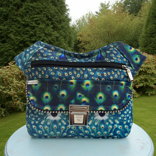 Riñonera "Special Peacock" + Bolsillo trasero · Pieza Única Núm. 18153