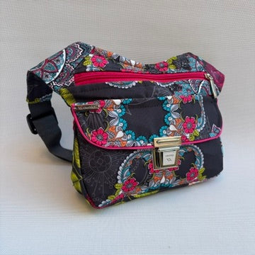 Riñonera "Special Fantasy Flowers" + Bolsillo trasero · Impermeable · Pieza Única Núm. 16876