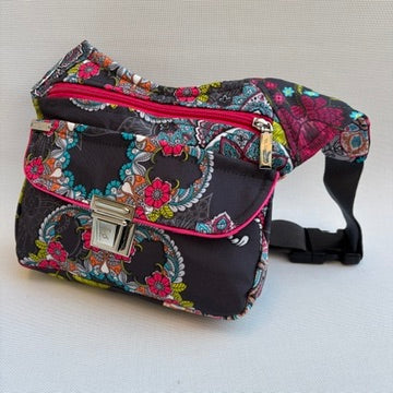 Riñonera "Special Fantasy Flowers" + Bolsillo trasero · Impermeable · Pieza Única Núm. 16876