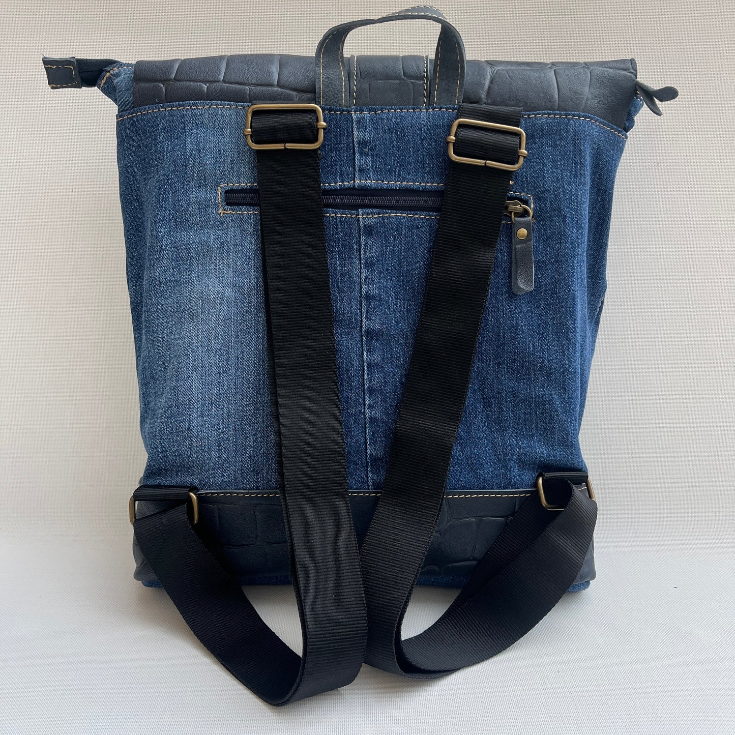 Mochila Top Caomka Recycled ♻️ Jeans · Pieza Única 15365