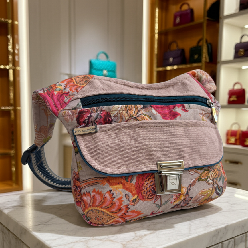 Riñonera "Special Elegant Flowers Top" + Bolsillo trasero · Pieza Única Núm. 17757