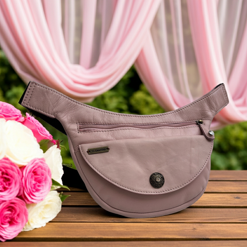 Riñonera Luna "Special Pink Luxury" Silver · Piel · Pieza Exclusiva Núm. 19064