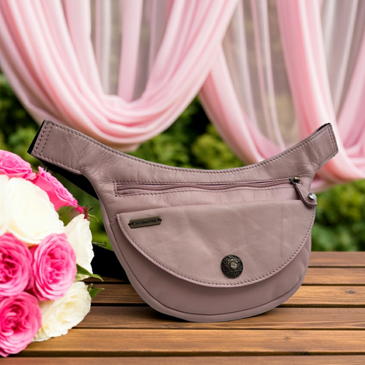 Riñonera Luna "Special Pink Luxury" Silver · Piel · Pieza Exclusiva Núm. 19064