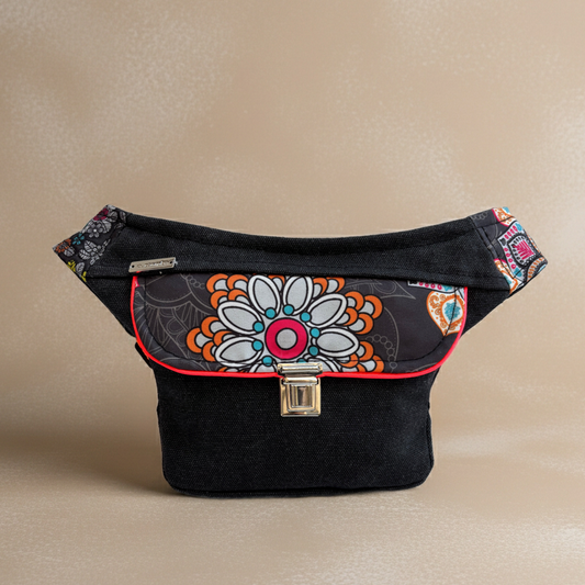 Riñonera Mini "Special Mandala" + Bolsillo trasero extra · Pieza Única Núm. 18517