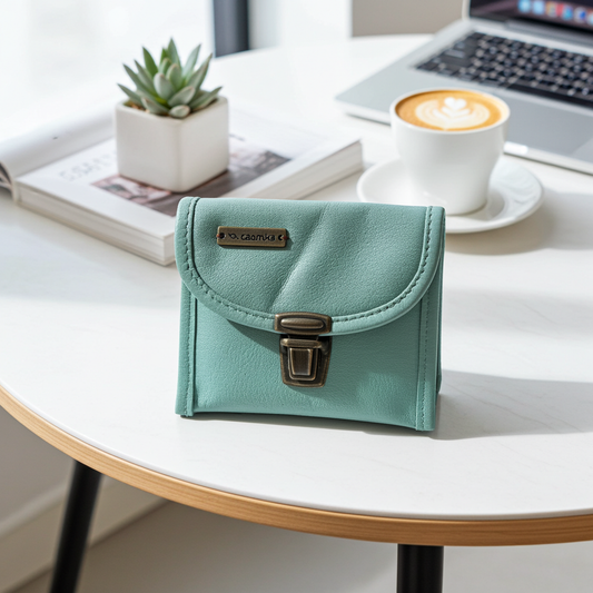 CAOMKA Coin Holder Natural BioCuir® Leather Exclusive Piece No. 12375