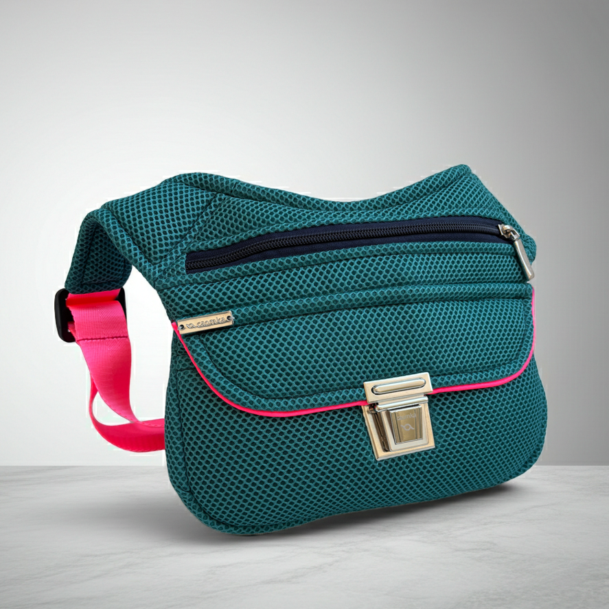 Riñonera "Soft Green 3D" + Bolsillo trasero · Pieza Única Núm. 18741