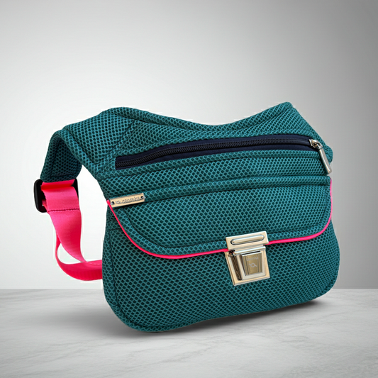 Riñonera "Soft Green 3D" + Bolsillo trasero · Pieza Única Núm. 18741