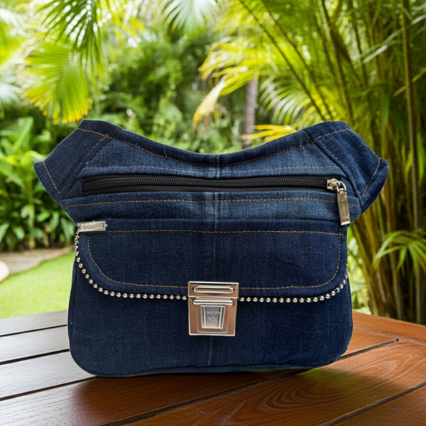 Riñonera "Jeans Top" ♻️ Jeans Recycled ♻️ · Pieza Única Núm. 17914