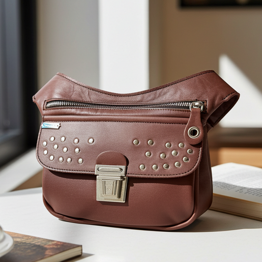 BioCuir Classic Black &amp; Silver BioCuir® Natural Leather Exclusive Piece No. 6678