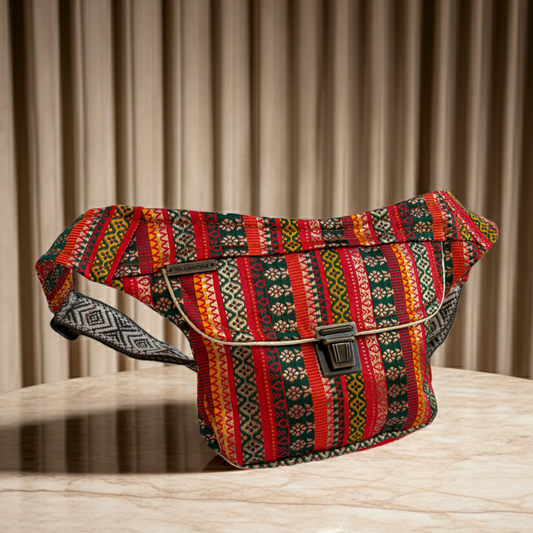 Riñonera Mini "Special Energy India Top" + Bolsillo trasero extra · Pieza Única Núm. 18433