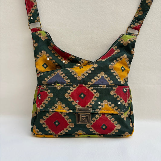 Bolso Bandolera Súper Caomka "Royal Gujarat" · Pieza Única Núm. 19258