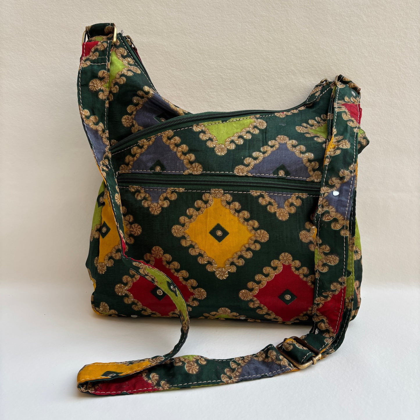 Bolso Bandolera Súper Caomka "Royal Gujarat" · Pieza Única Núm. 19258