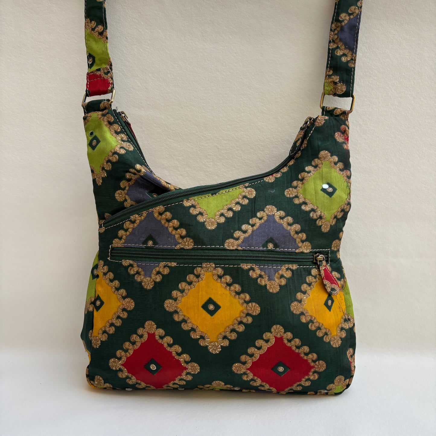 Bolso Bandolera Súper Caomka "Royal Gujarat" · Pieza Única Núm. 19258