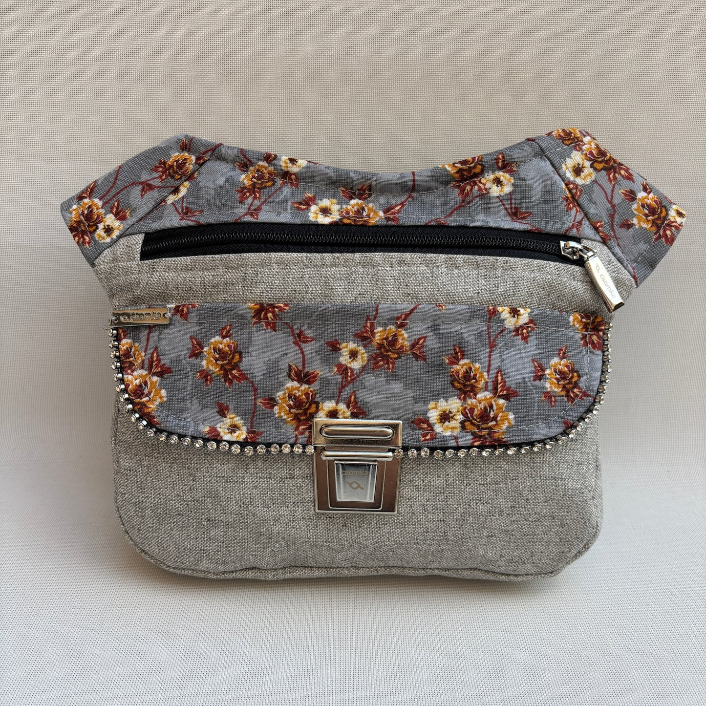 Riñonera "Special Flowers India" + Bolsillo trasero · Pieza Única Núm. 18463