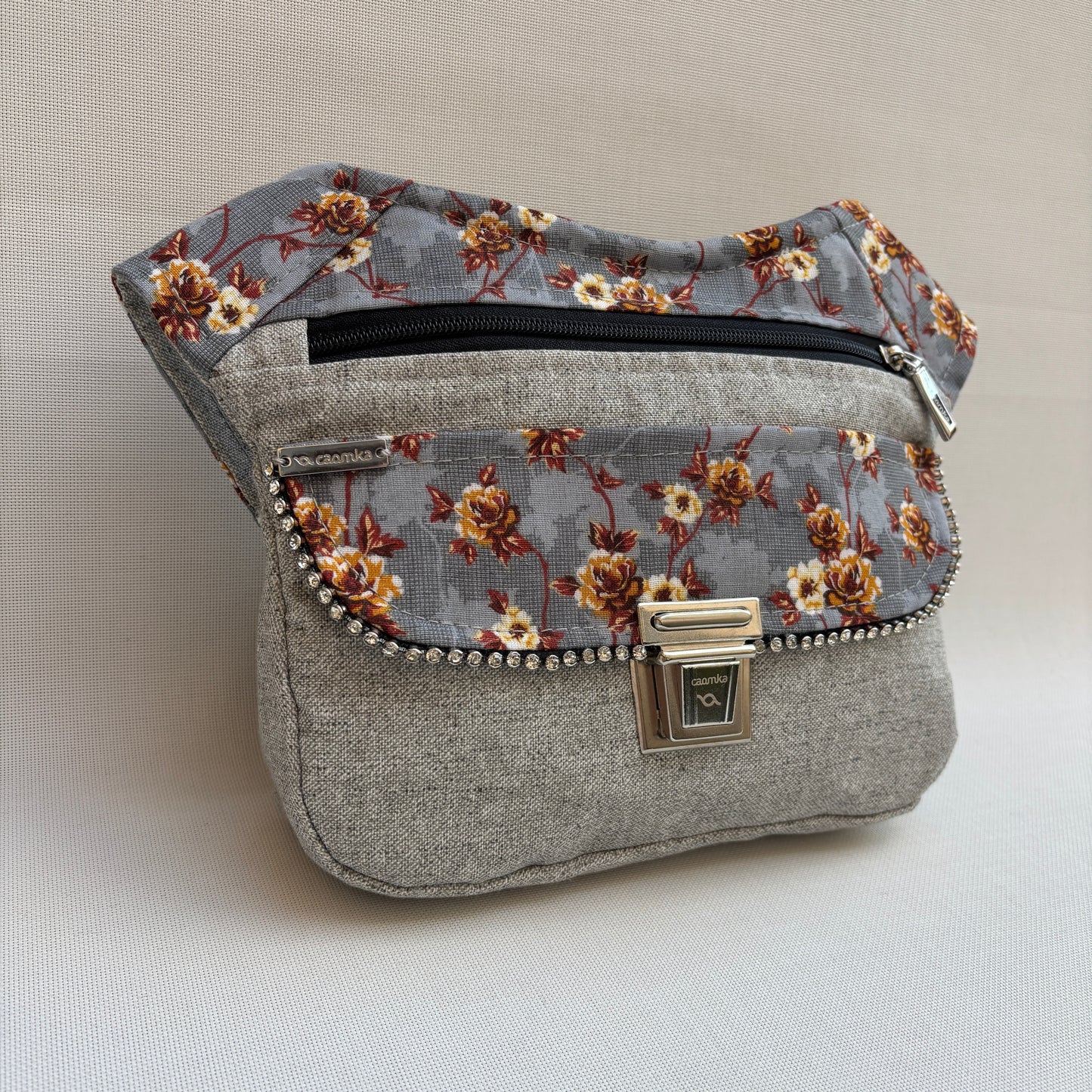 Riñonera "Special Flowers India" + Bolsillo trasero · Pieza Única Núm. 18463