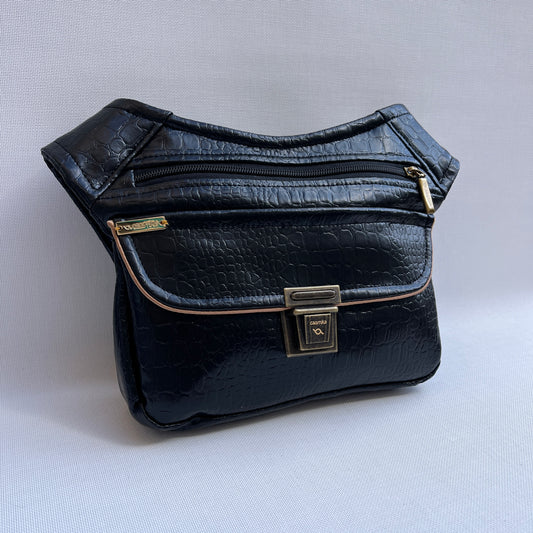 Elegant Black & Old Gold + Bolsillo trasero · Pieza Exclusiva Núm. 15281