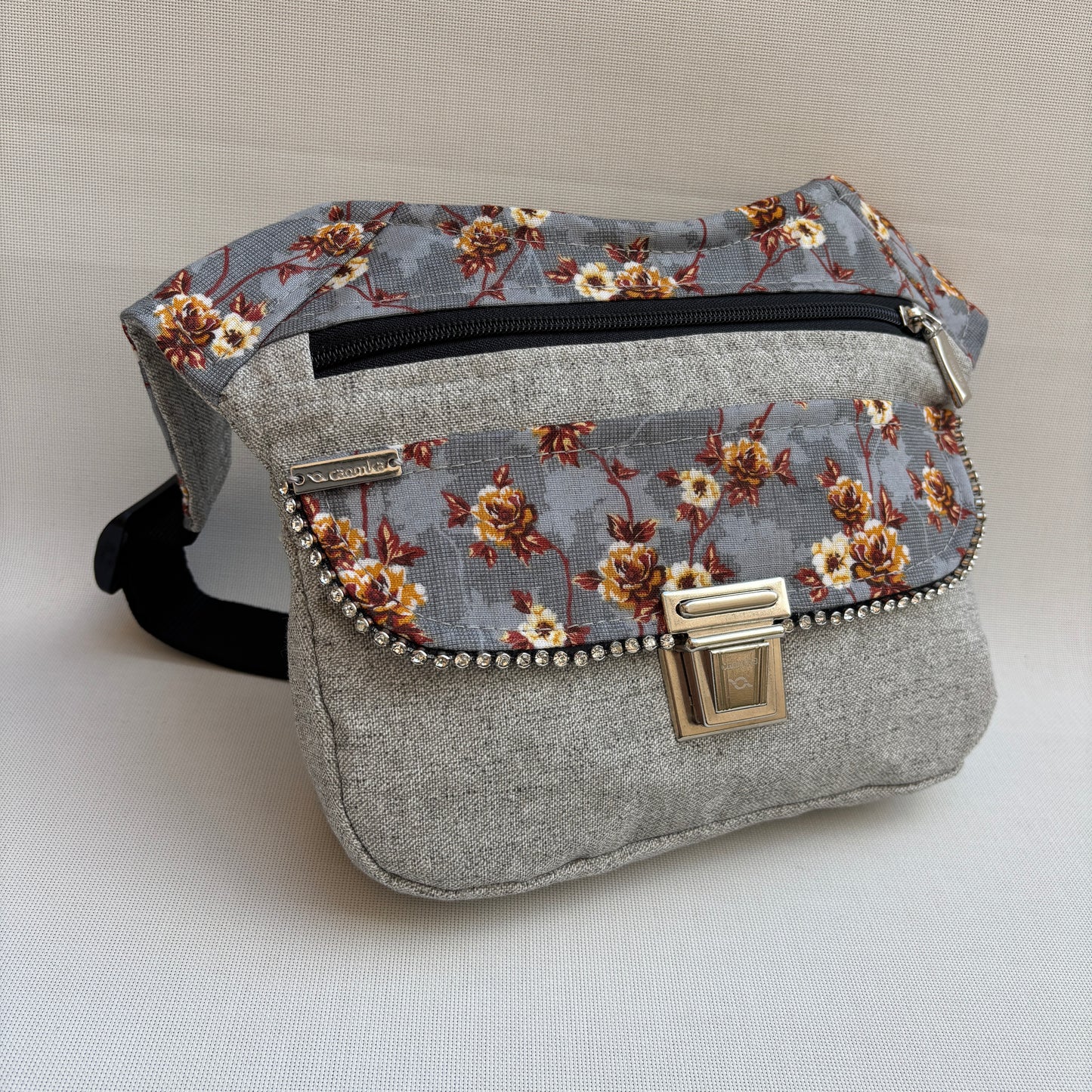 Riñonera "Special Flowers India" + Bolsillo trasero · Pieza Única Núm. 18463
