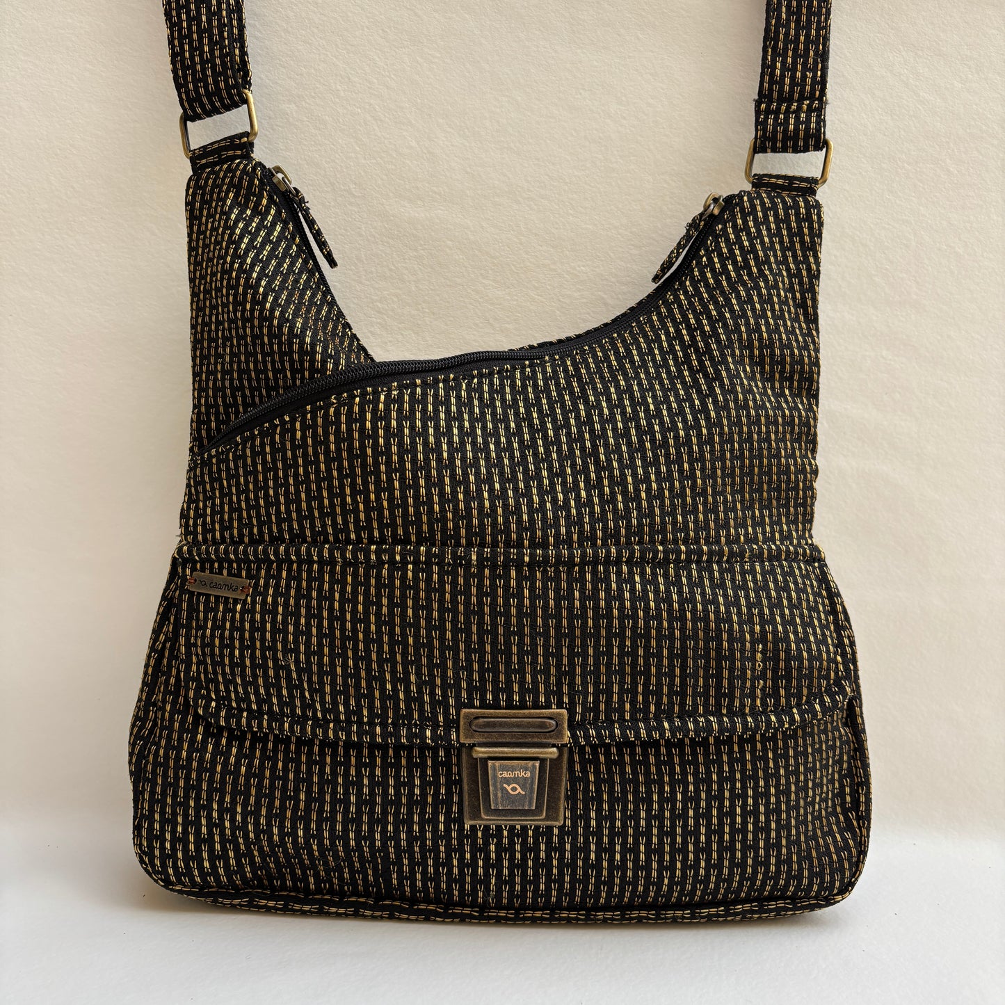 Bolso Bandolera Súper Caomka "Golden Night" · Pieza Única Núm. 19254