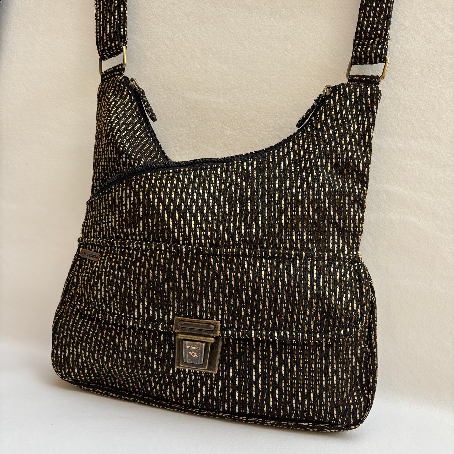 Bolso Bandolera Súper Caomka "Golden Night" · Pieza Única Núm. 19254