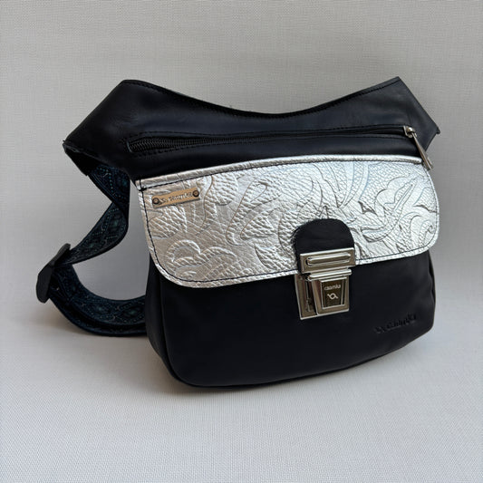 Riñonera "Special Black Silver Top" · Piel - Cuero · Pieza Única Núm. 16968