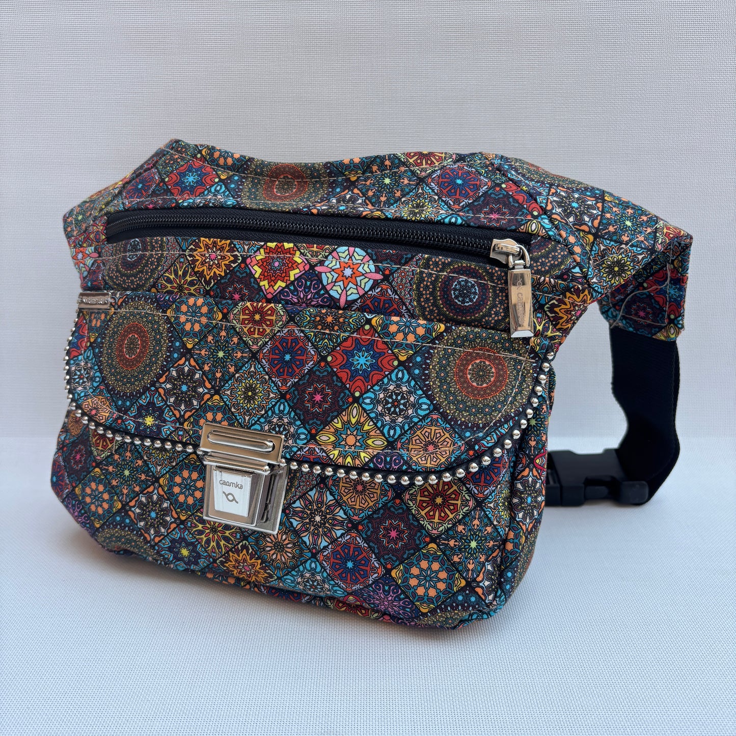 Riñonera "Special Mandalas Top" + Bolsillo trasero · Pieza Única Núm. 17814