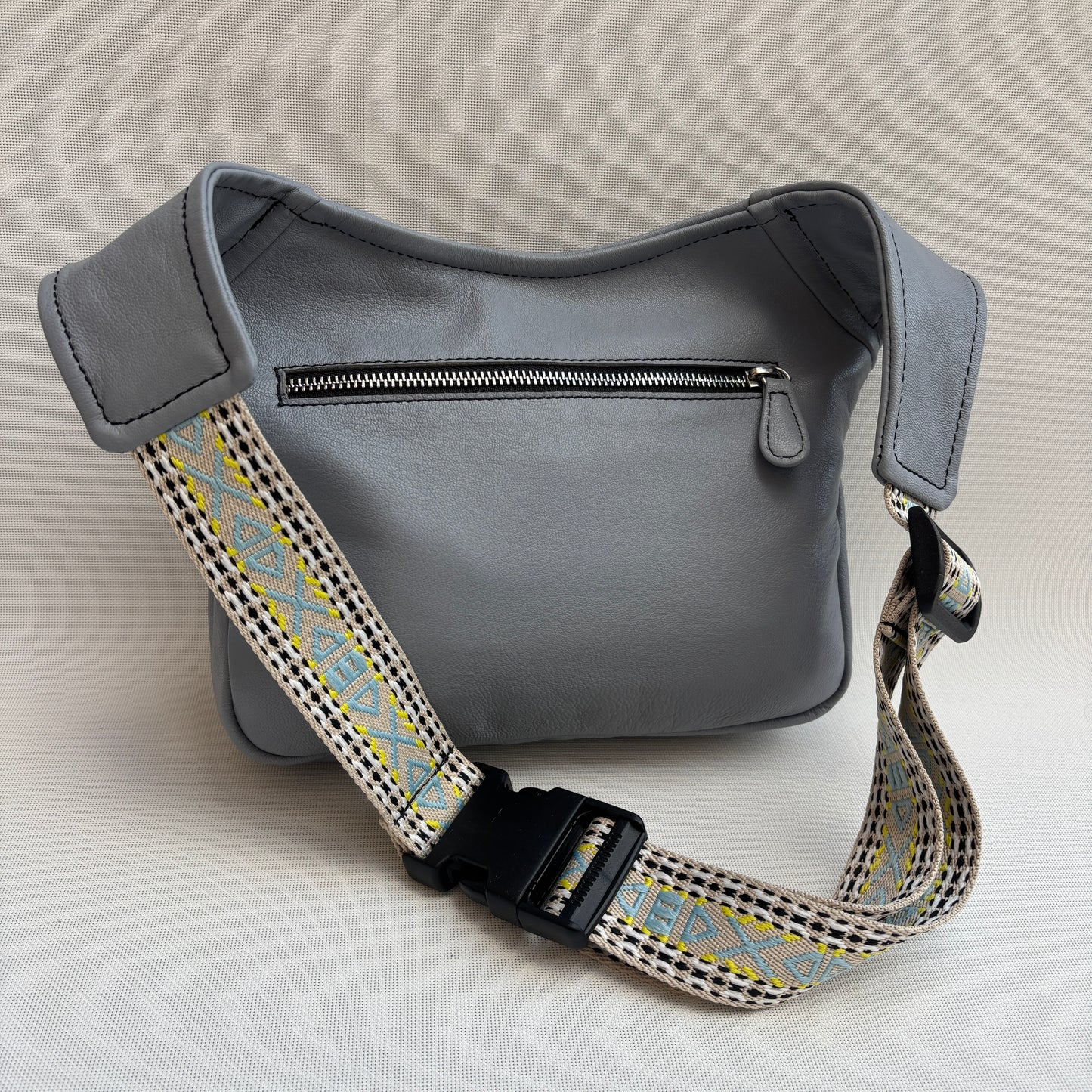 BioCuir Classic Black &amp; Silver BioCuir® Natural Leather Exclusive Piece No. 6678