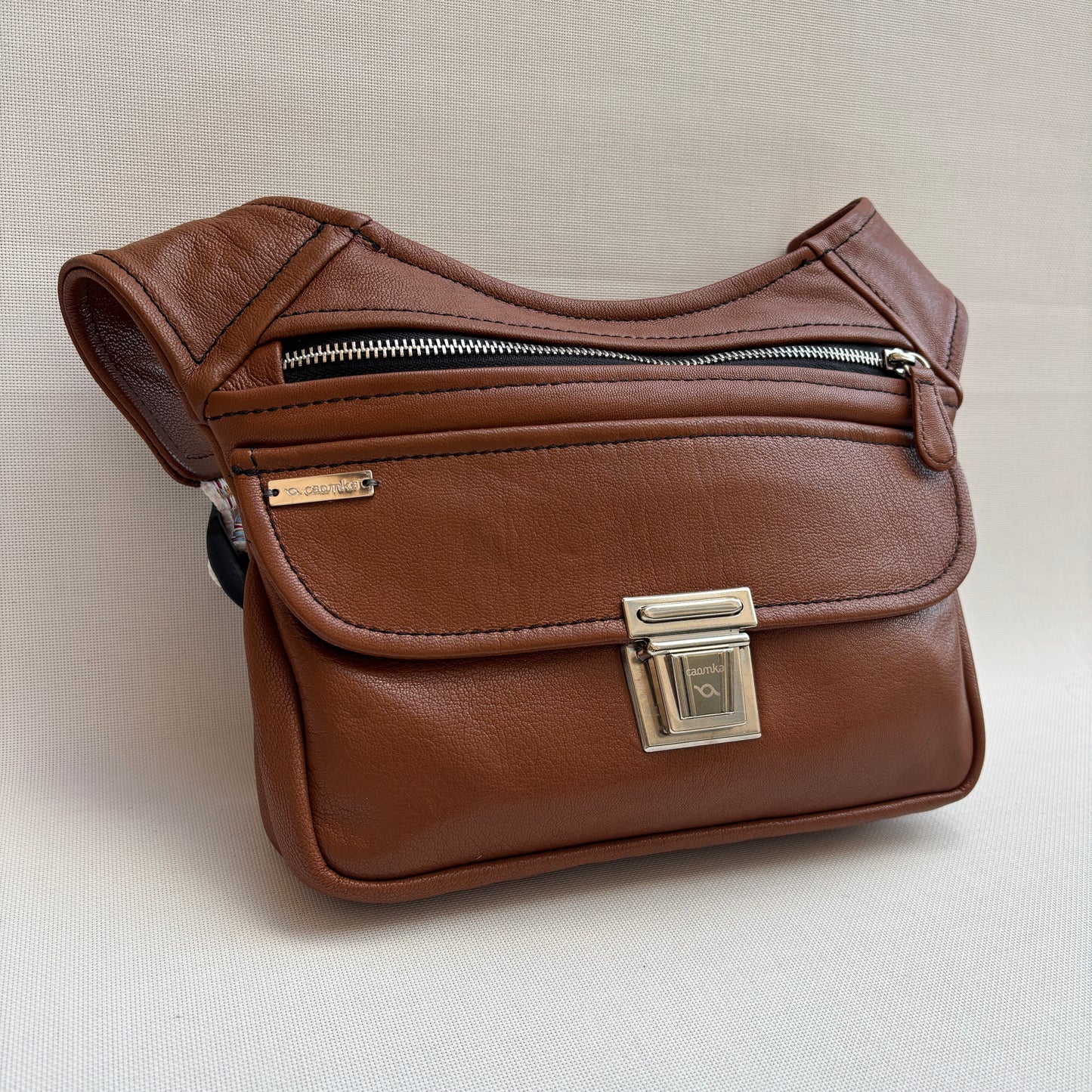 BioCuir Classic Black &amp; Silver BioCuir® Natural Leather Exclusive Piece No. 6678