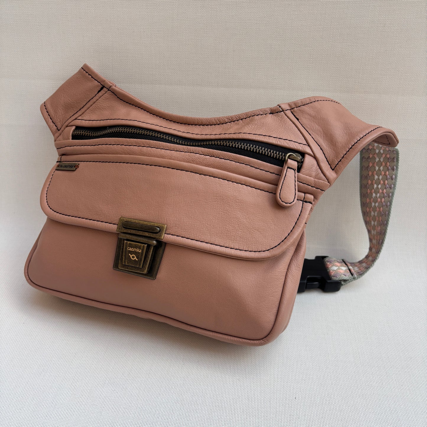 BioCuir Classic Black &amp; Silver BioCuir® Natural Leather Exclusive Piece No. 6678