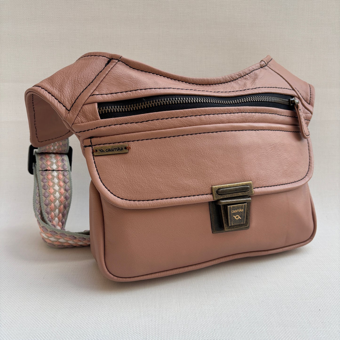 BioCuir Classic Black &amp; Silver BioCuir® Natural Leather Exclusive Piece No. 6678