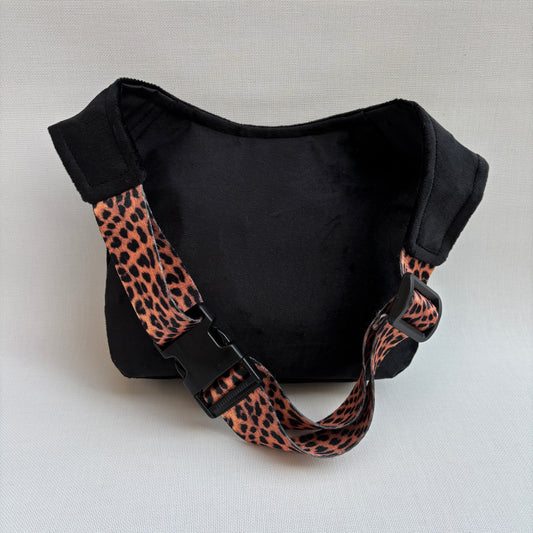 Riñonera "Elegant Black Top" · Terciopelo · Pieza Única Núm. 16916