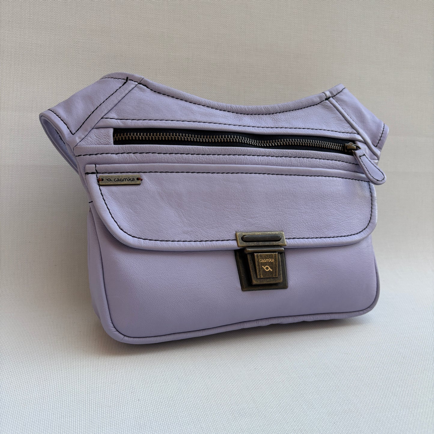 BioCuir Classic Black &amp; Silver BioCuir® Natural Leather Exclusive Piece No. 6678