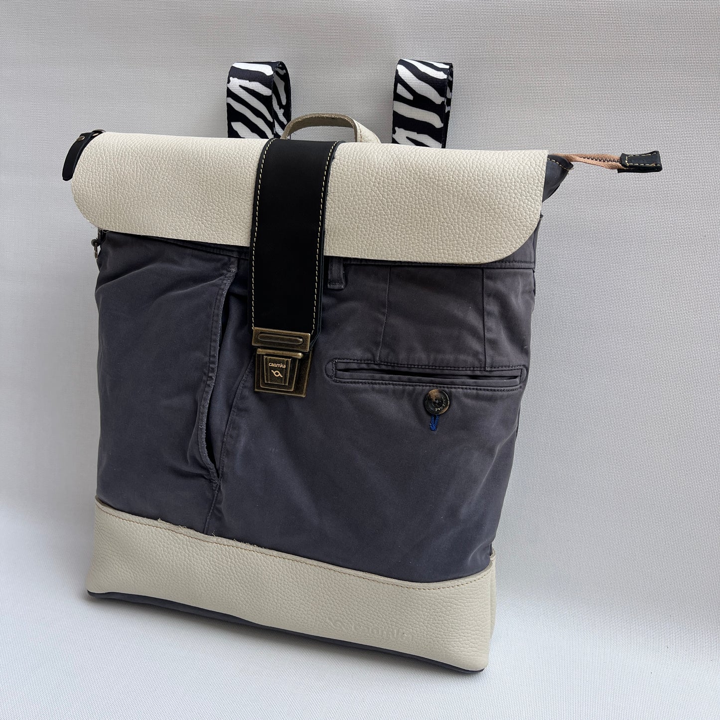 Mochila Top Caomka Recycled ♻️ Jeans · Pieza Única 15240