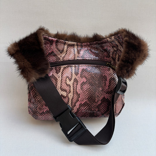 Riñonera "Special Animal Print Felina" · Polipiel + Bolsillo trasero · Pieza Única Núm. 18479