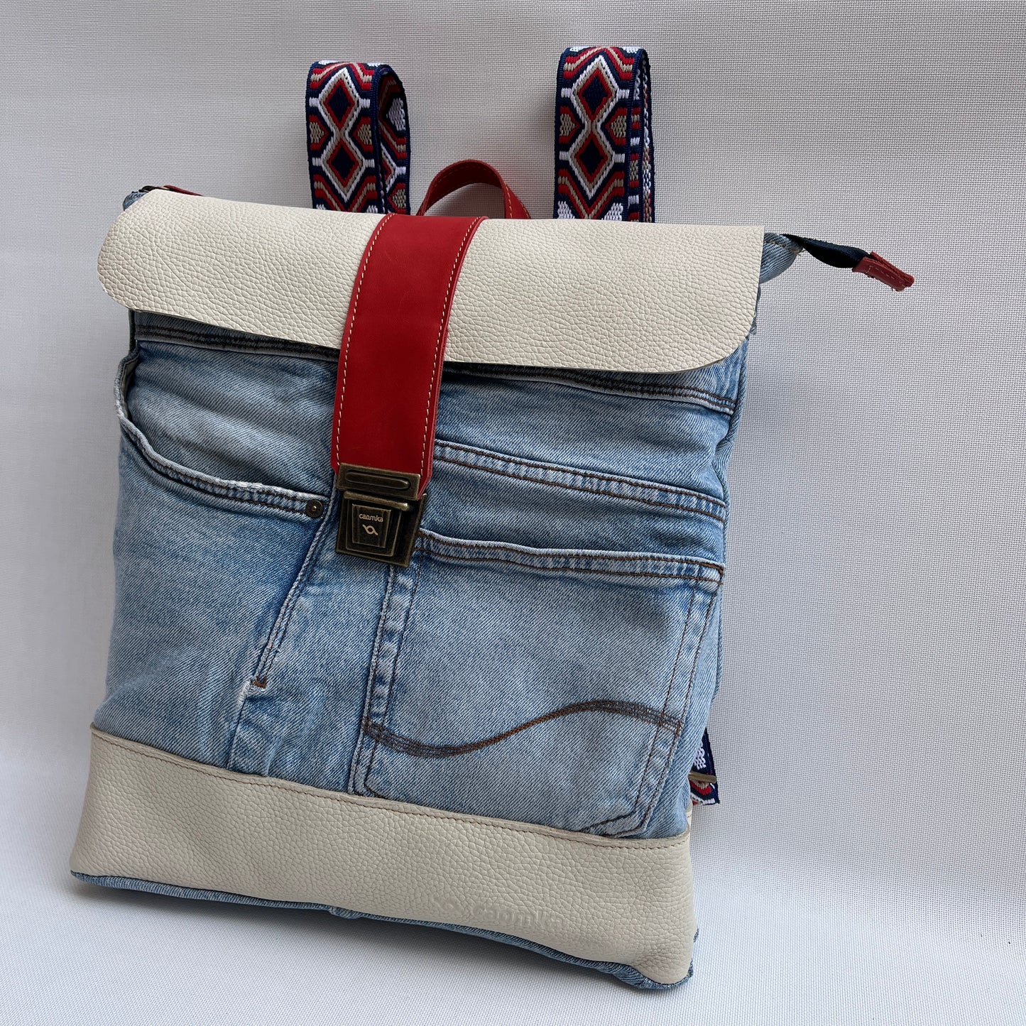 Mochila Top Caomka Recycled ♻️ Jeans · Pieza Única 15241