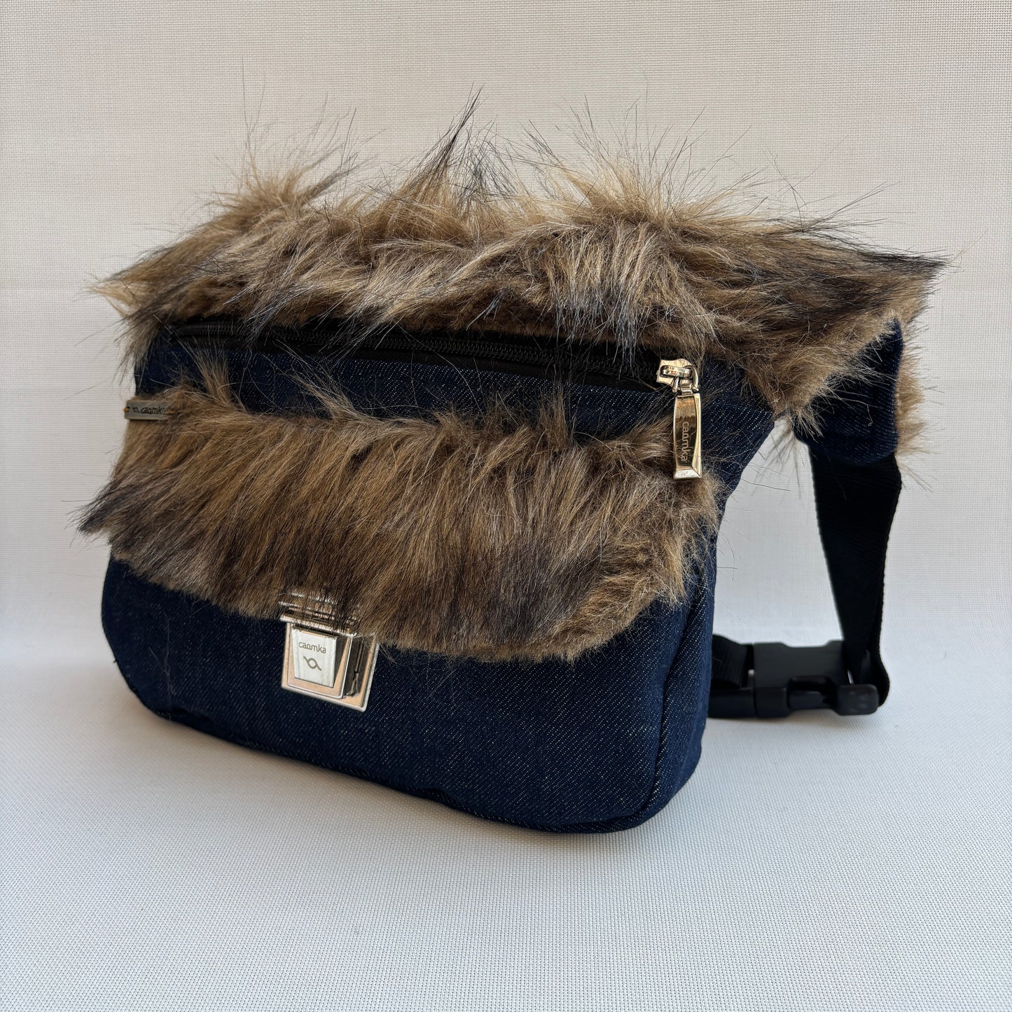 Riñonera "Special Jeans Feline" + Bolsillo trasero · Pieza Única Núm. 18474