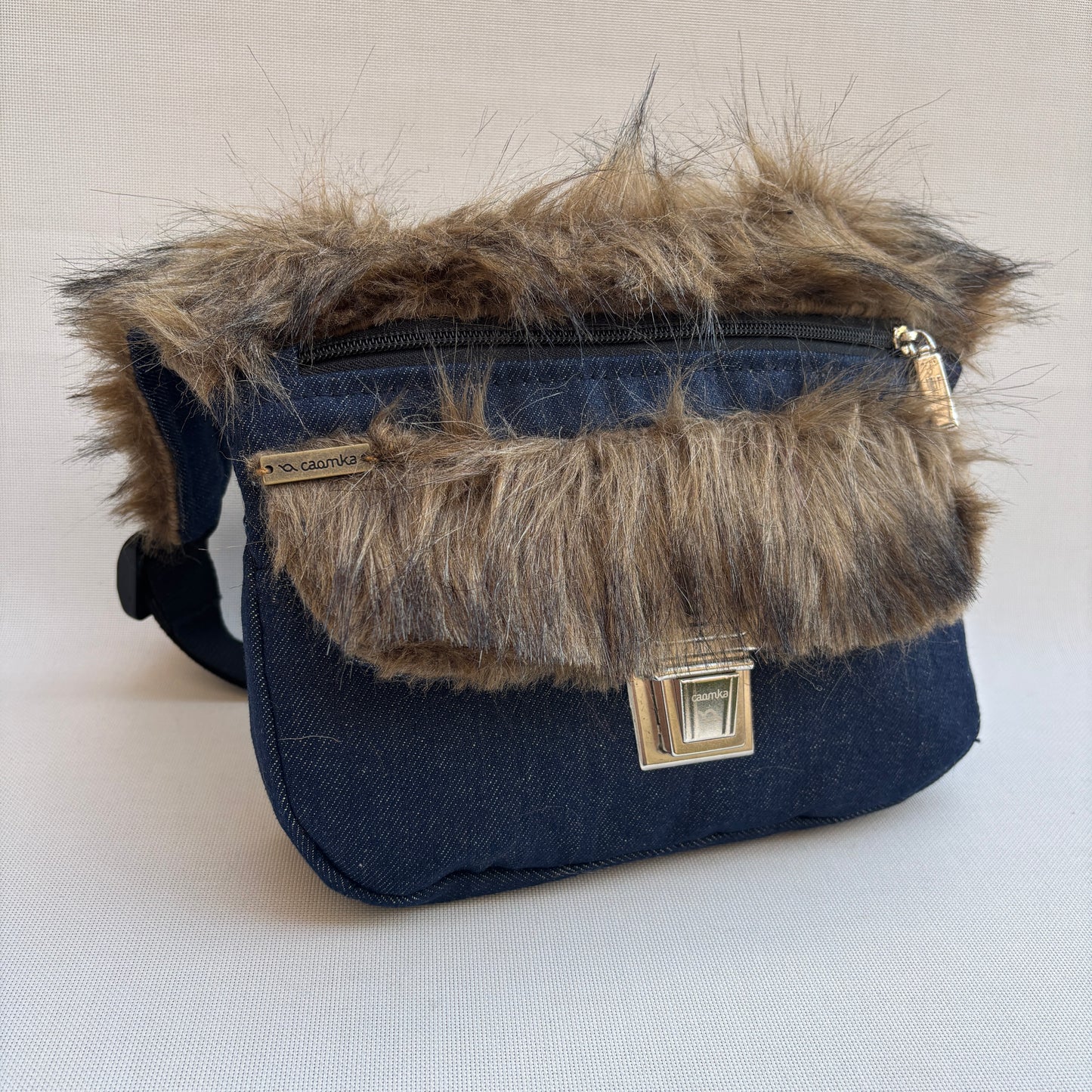 Riñonera "Special Jeans Feline" + Bolsillo trasero · Pieza Única Núm. 18474