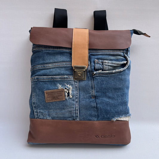 Mochila Top Caomka Recycled ♻️ Jeans · Pieza Única 15242