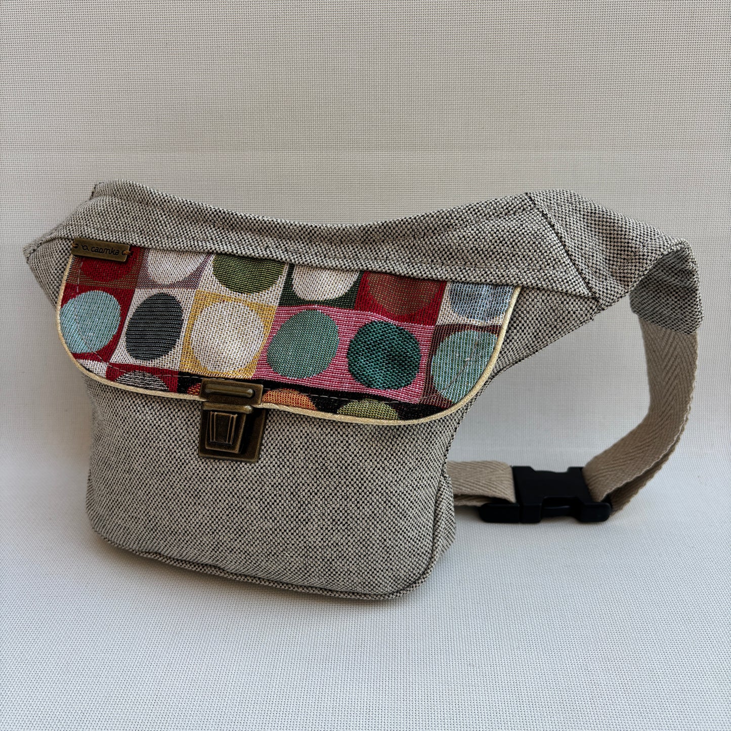 Riñonera Mini "Special Colors Dots" + Bolsillo trasero extra · Pieza Única Núm. 18544